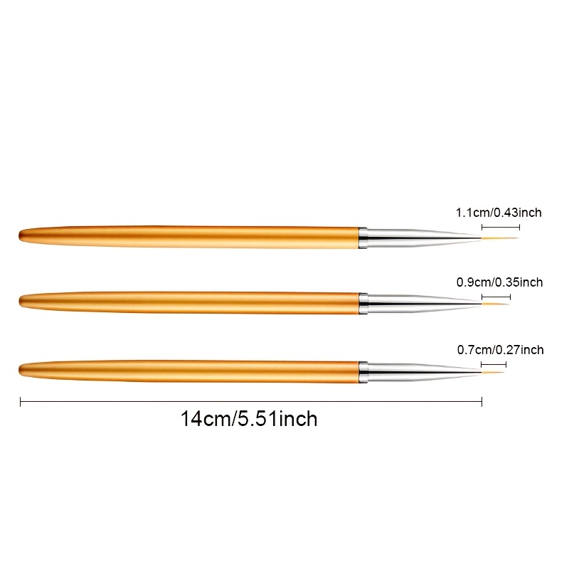 Precision Nail Art Brush Set for Gel & Polish Detailing