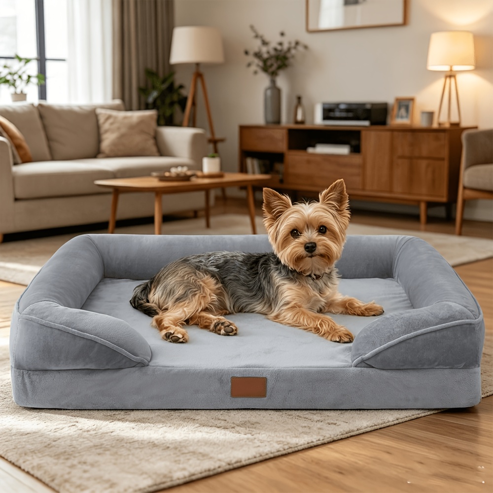 TEMU Dog Bed Sofa, Warm, Soft, Xl, Comfortable, Breathable & High-support, Washable Pet Bed, Comfortable Use For Pets, Experience A Sleep, M, L, Xl,