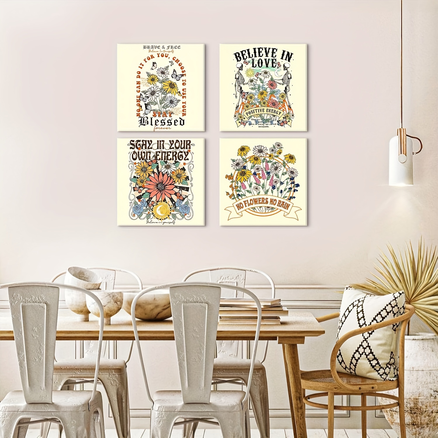 Vintage Style Wall Decor Set Polyester Art Canvases Temu