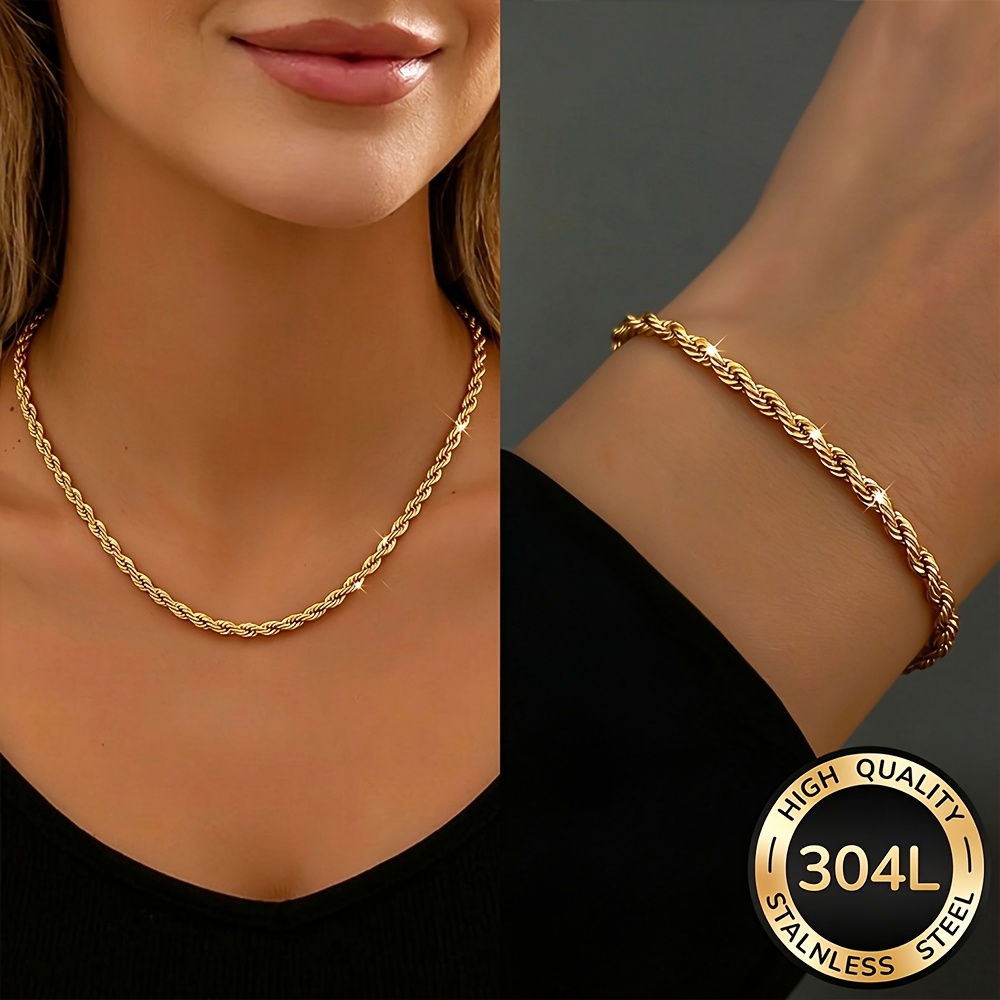 Braided Bracelet/Necklace Set