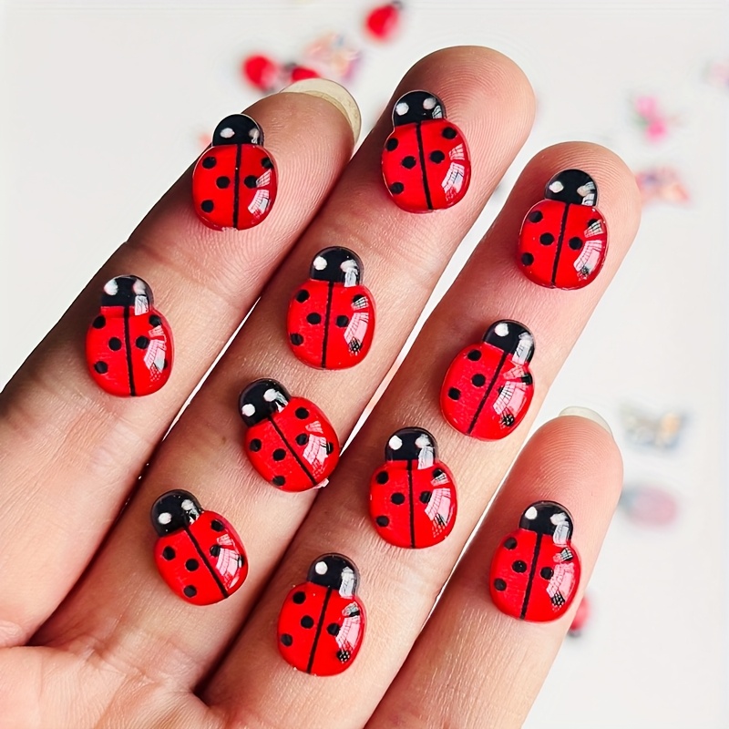 Mini Resin Butterfly & Beetle Decorations for Nail Art & Crafts