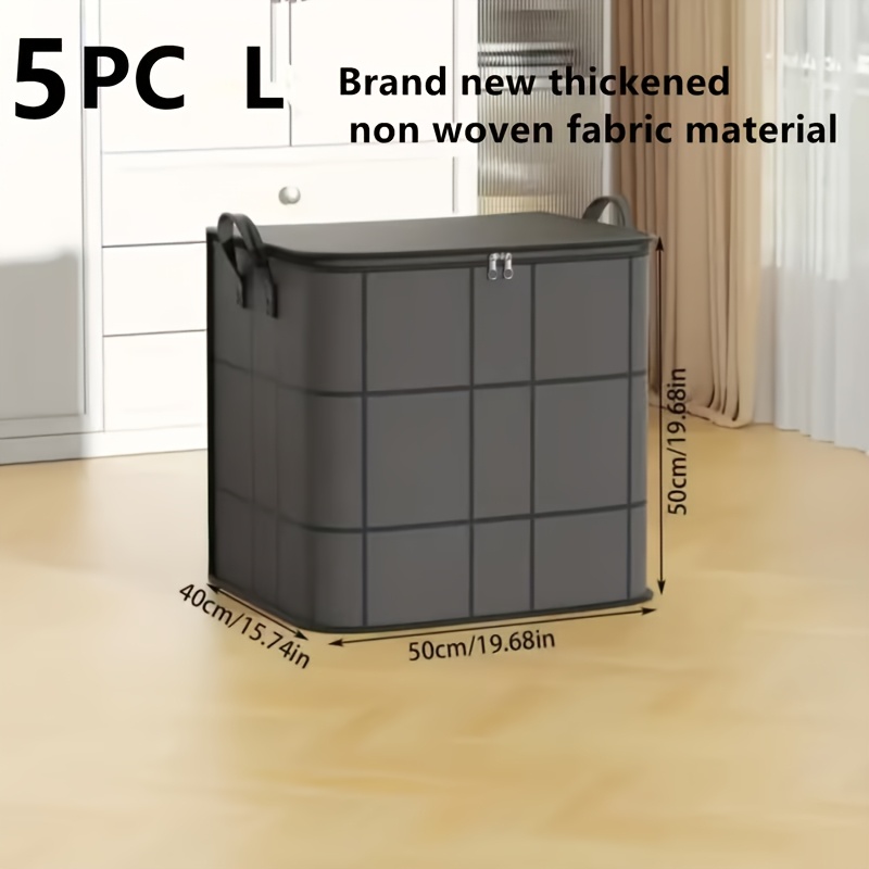 TEMU 5pcs Large Windowpane Vertical Moving Storage Bag. 3 Sizes Are , Large Capacity. Thickened Fabric, Strong And Wear-resistant. Suitable For