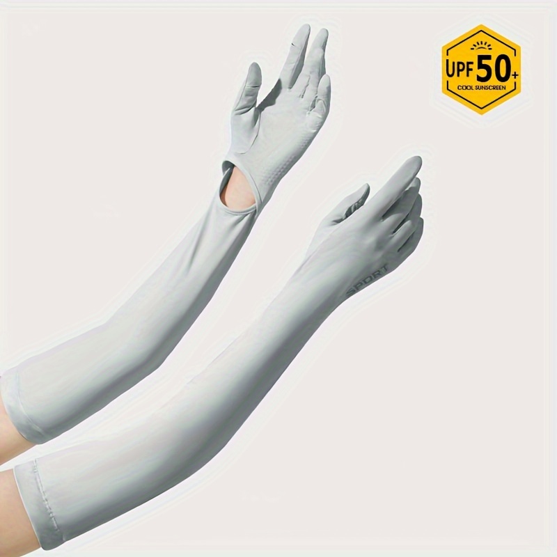 Guantes UV transpirables con sensación de hielo, protección solar UPF 50,  guantes de Sol para conducir
