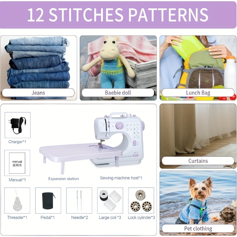 

12 Sewing , Household Sewing , Sewing Machines - Table And , Portable Sewing Foot , 2 /tangential /drawer