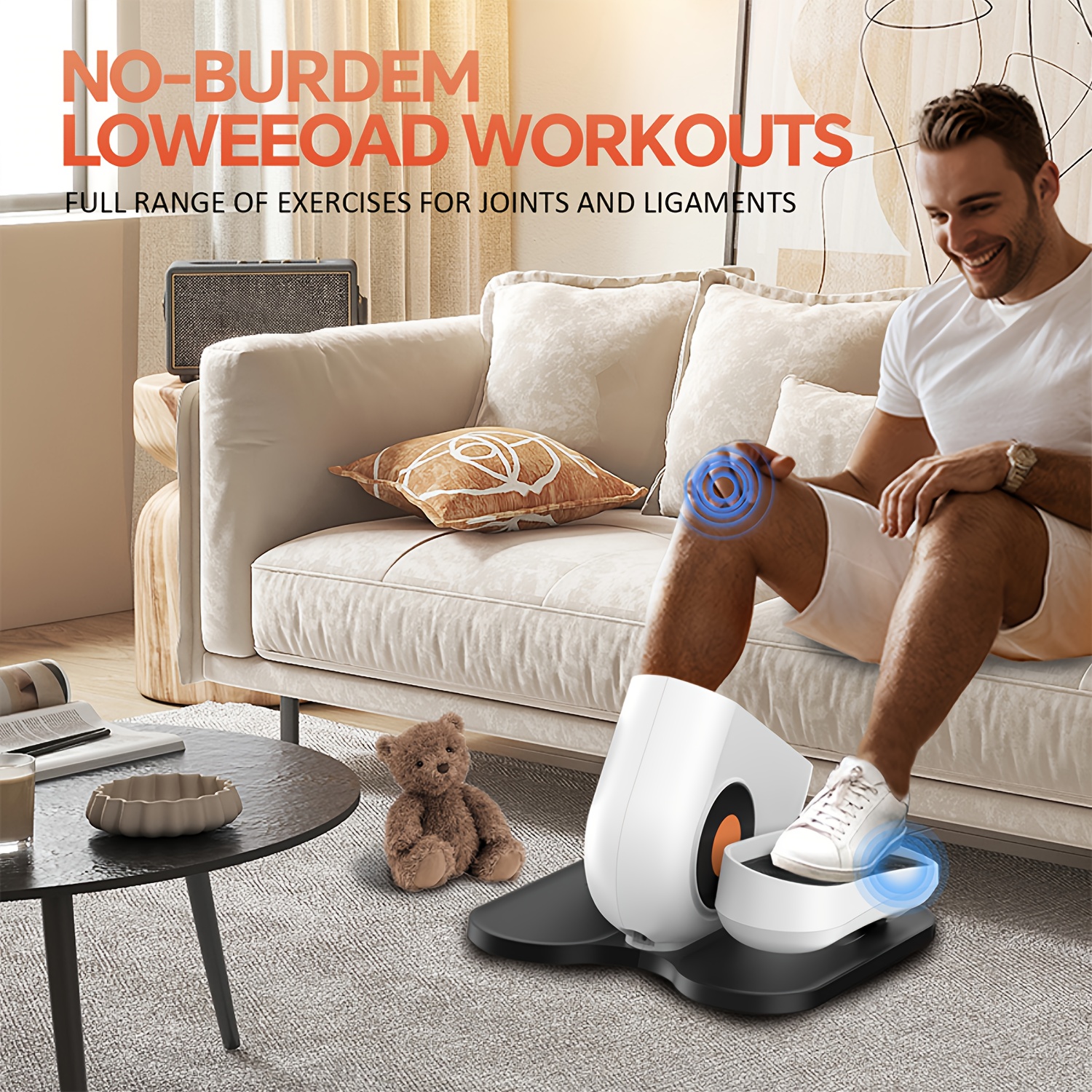 [Portable Elliptical Machine] Quiet & Portable 13-Speed Under Desk Elliptical Machine, Ellipse Leg Exerciser For Seniors - Fully Assembled Electric Seated Pedal Exerciser