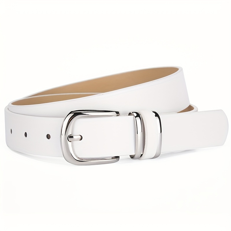 E-shop 1 Stück Eleganter Minimalistischer Einfarbiger PU-Gürtel für Damen, Vielseitiges Dekoratives Accessoire für den Pendeln