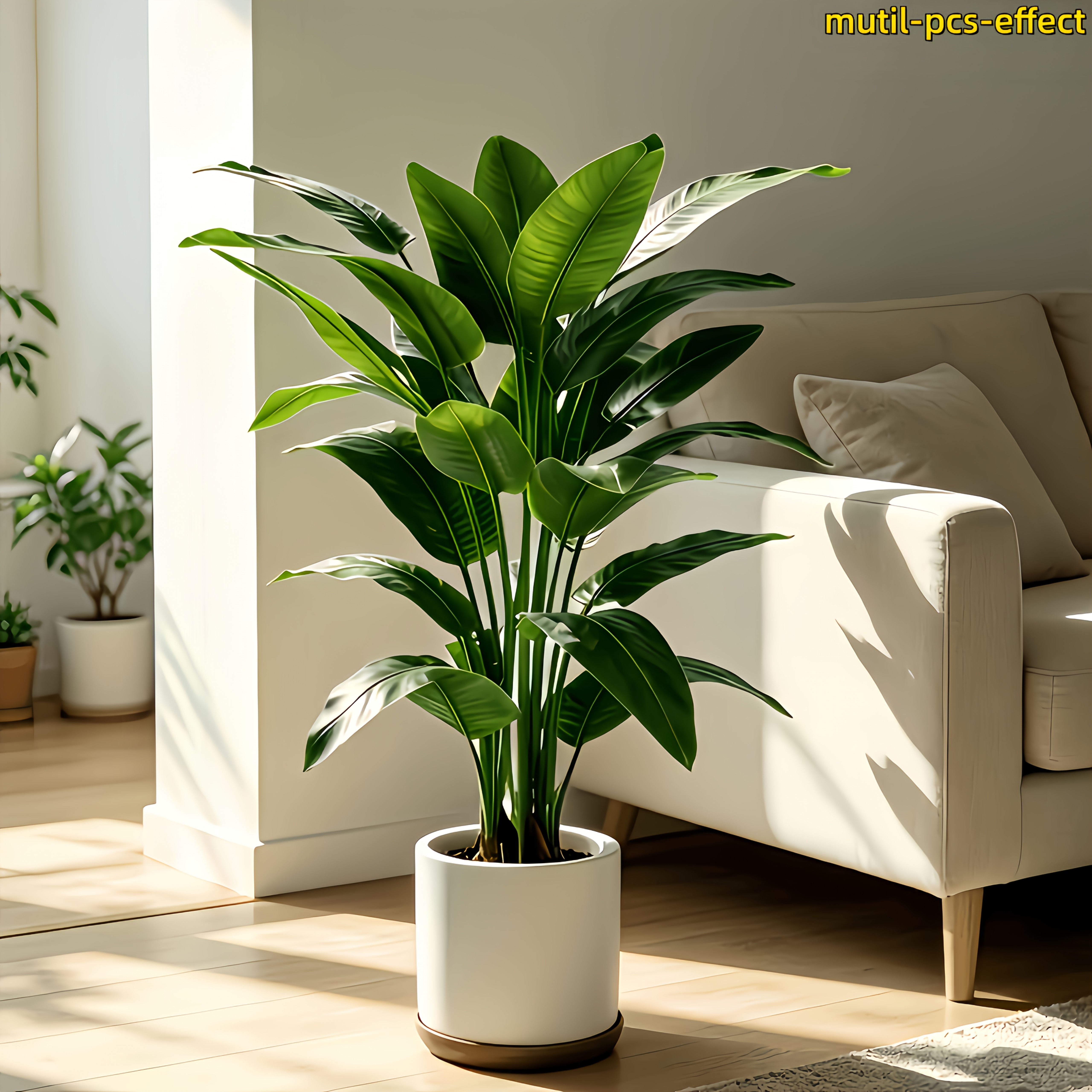 1pc ultra large simulation   indoor   and courtyard dual use banana leaf shaped leaves with grand form suitable for hotel   villa   photography   theme wedding   ceremony