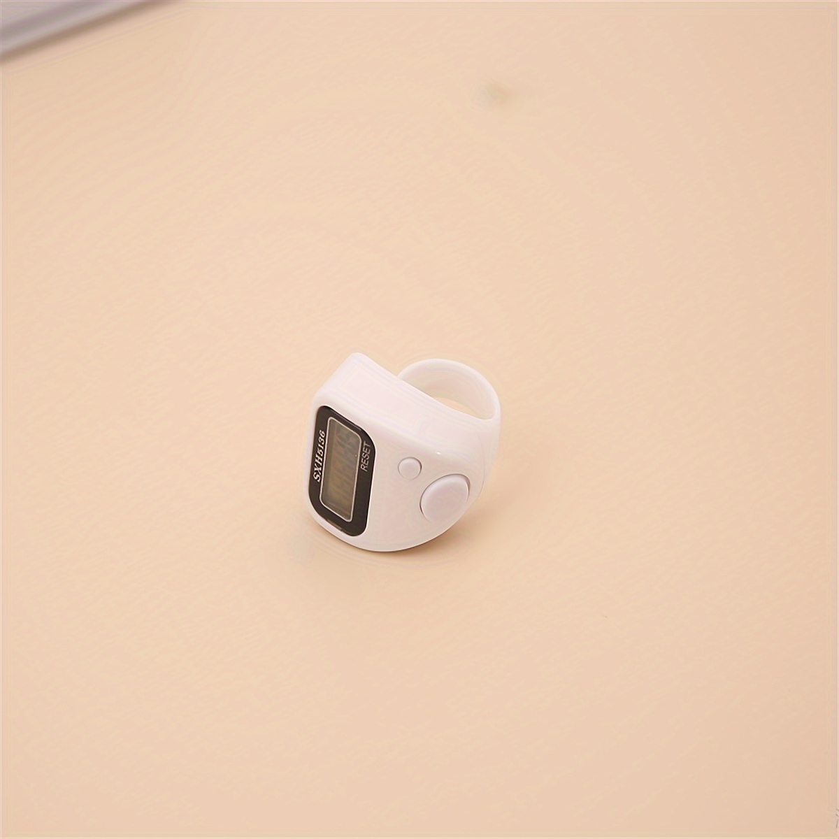 Modern Plastic Finger Ring Tally Counter with Card Accessory - Unlimited Edition Electronic Handheld Clicker, Battery-Operated Digital Display for Warehouse Inventory, Mathematics, Adult 14+ Age Group