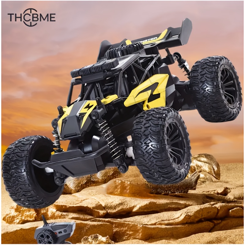 All-terrain Monster Truck, A Remote-controlled All-terrain Vehicle, Is Equipped with Two Rechargeable Batteries And Colorful Lights, And Can Reach A Speed Of 30 Kilometers Per Hour., Best for Christmas