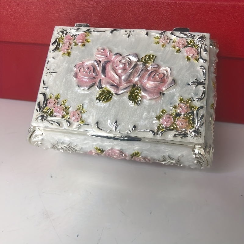 Temu – TEMU Jewelry Box High-end Retro Creative 3d Carved Home Decor Jewelry And Jewelry Storage Box European Box, Jewelry Boxes