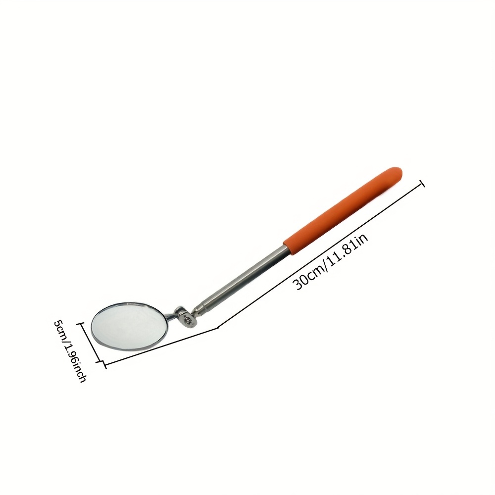 23" Extendable Telescopic Inspection Mirror - Durable, Easy-to-use Auto Detector Tool For Hard-to- Areas