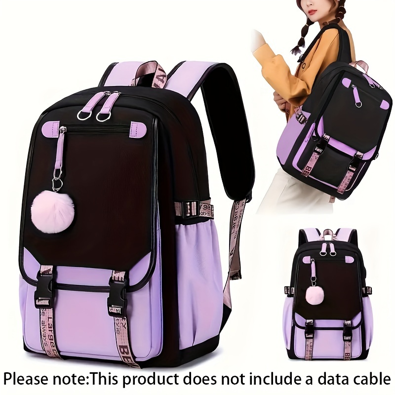 

1pc, High Aesthetic Student Backpack For Boys And Girls, New Minimalist Middle School Student Backpack, Lightweight And Comfortable, Large Capacity Backpack, Casual And Travel Backpack