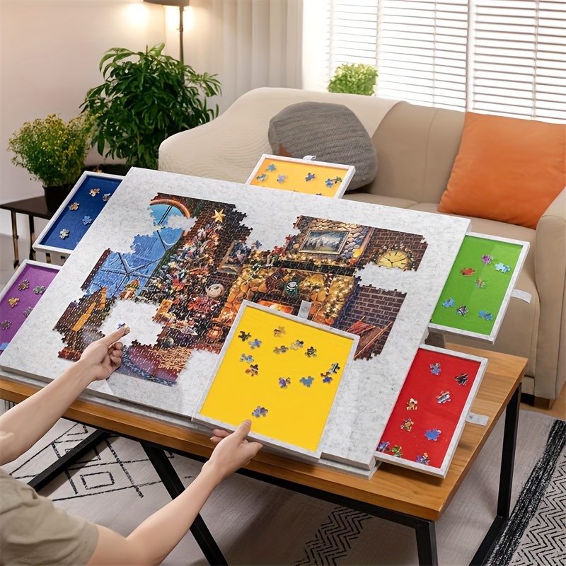 Feel Home – Puzzelbord Premium met opbergsysteem – 4 lades – 1000
