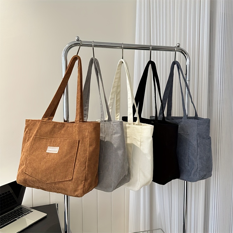 Women Corduroy Tote Bag