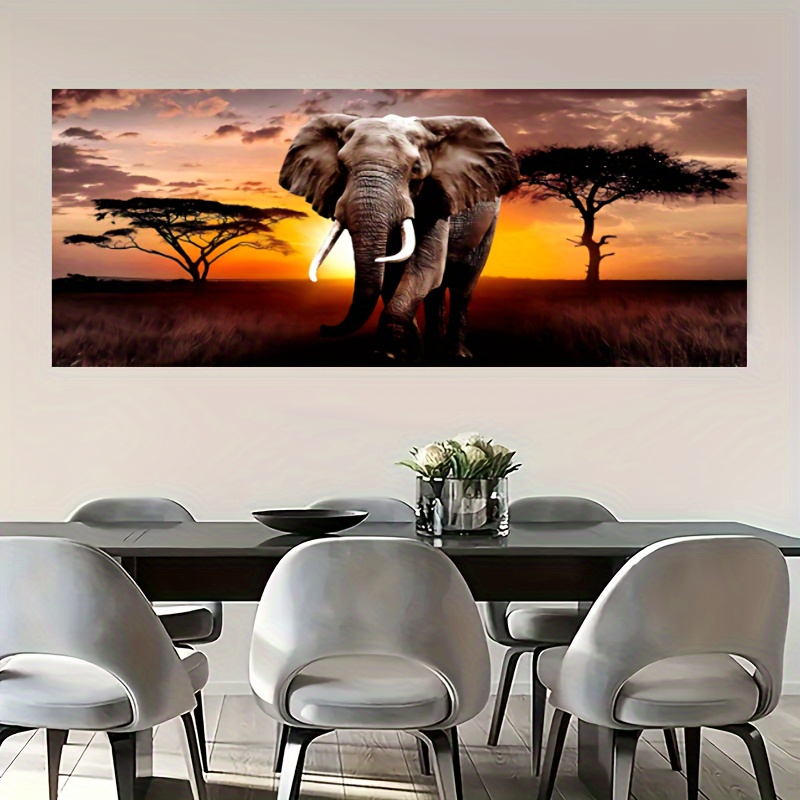 

Extra-large 5d Elephant Diamond Painting Kit - Diy Drill Art For Home Wall Decor, Perfect Christmas Gift, , Elephant Decorations For Home