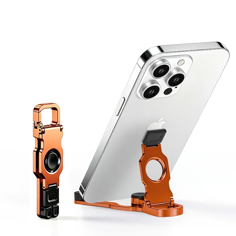 TEMU Supporto per telefono giroscopico portatile e pieghevole da , per il relax e . Supporto per telefono da scrivania regolabile, realizzato in