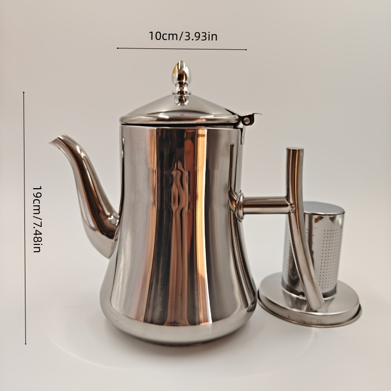 E-shop Edelstahl-Adlerschnabel-Teekanne im Yixing-Stil mit Filterschlitz, filtert Teeblätter , geeignet zum Aufbrühen von Tee, Kaffee, etc.