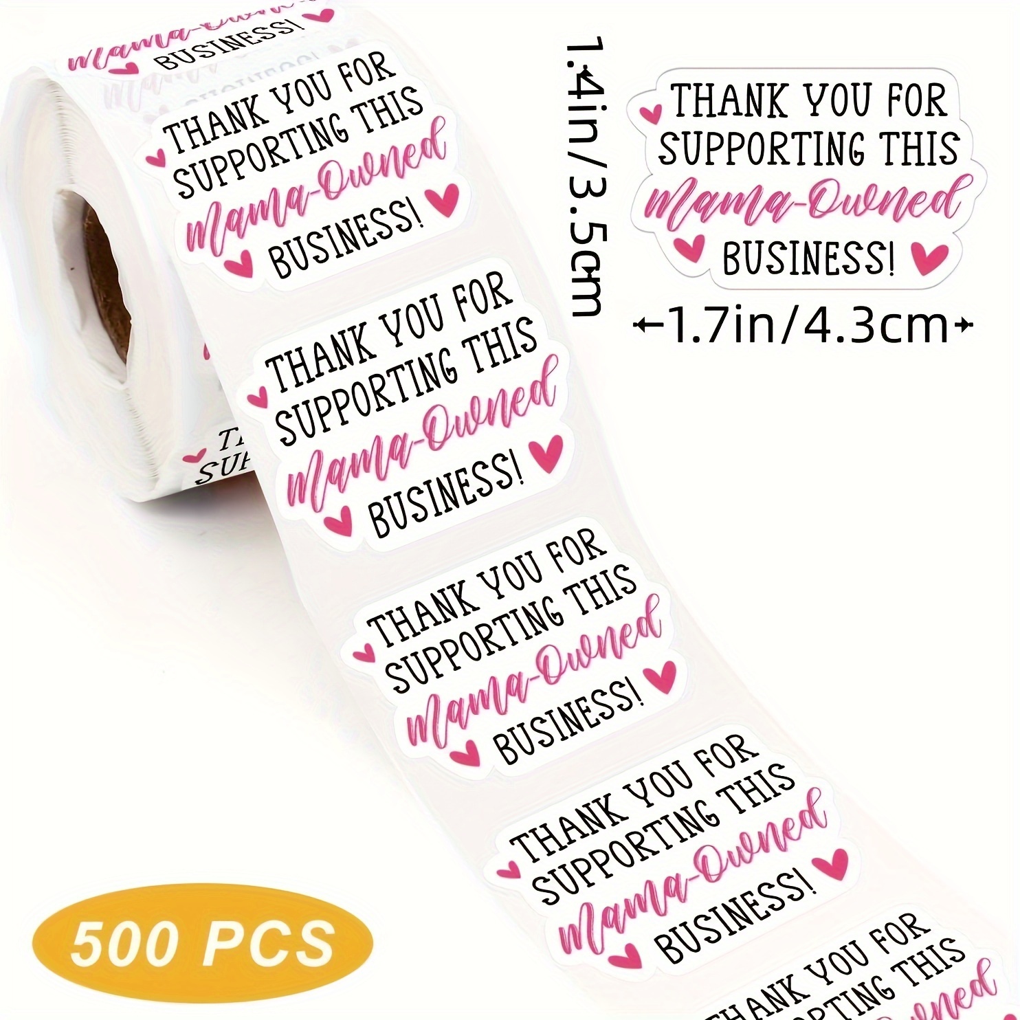 

500 Stickers, Review Stickers, Small Business Stickers, Handmade Business Stickers, Happy Email Stickers, Thank You Small Business Sticker Packaging