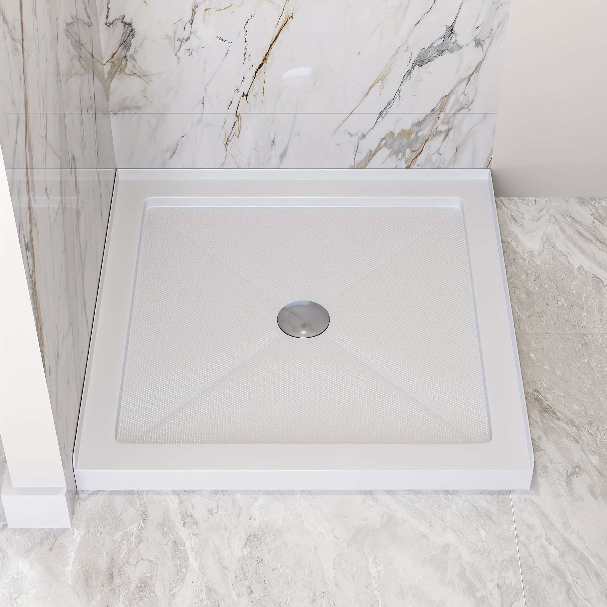 

35*35inch Square Household Bathroom Shower Base Installation Simple Acrylic Material Non-slip Anti-fouling Shower Base