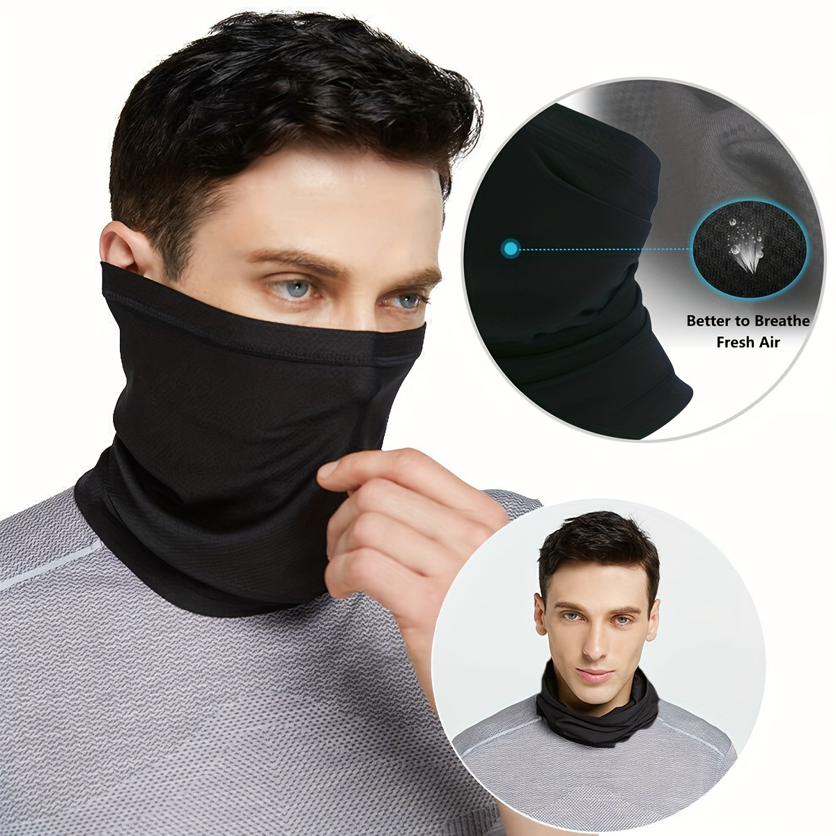 

Summer Outdoor Sports Motorcycle Cycling Riding Bandana Face Mask, Cooling Neck Gaiter Scarf Tube