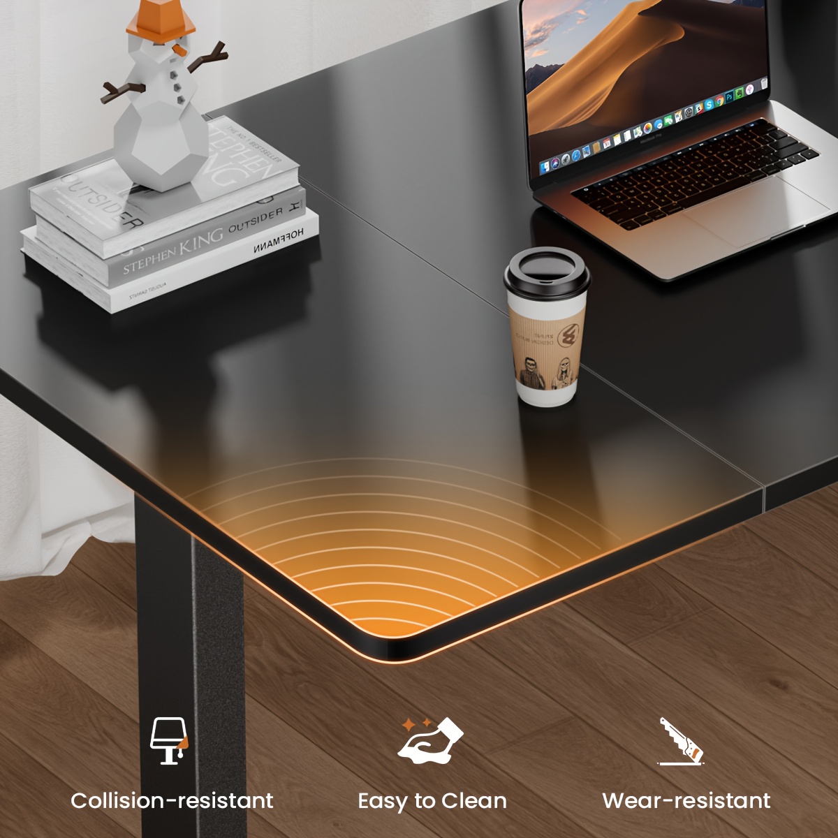 adjustable standing desk with desktop socket and usb port ergonomic electric sit stand computer desk height adjustable office study bedroom   Product details 3