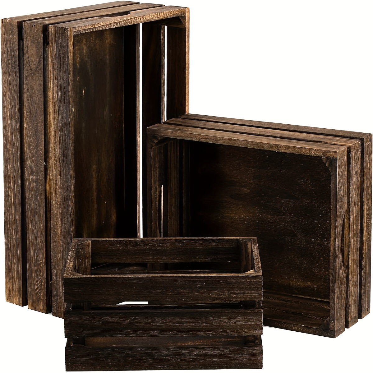 

3pcs Nesting Wooden Box, Wooden , Wooden Storage Box For Decorating , Suitable For , , , And