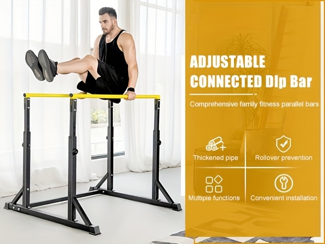 heavy duty adjustable dip bar station 550lbs weight Temu Canada