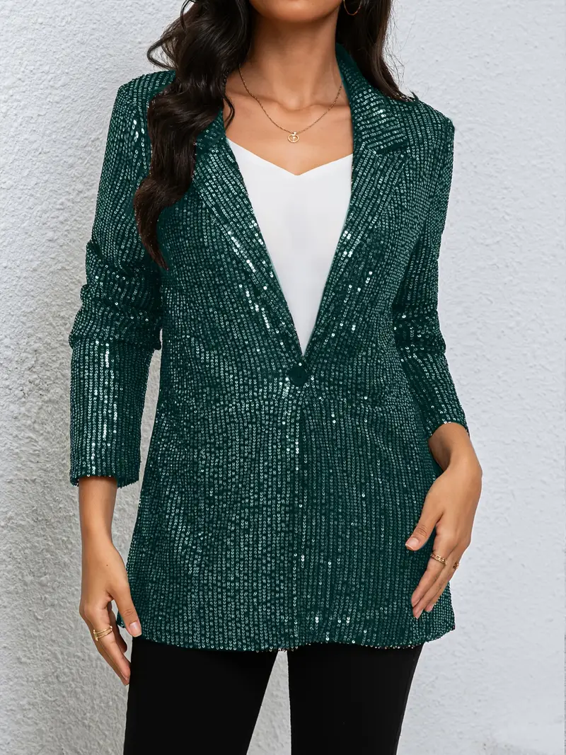 plus size sequin jacket women' clothing Temu Pakistan