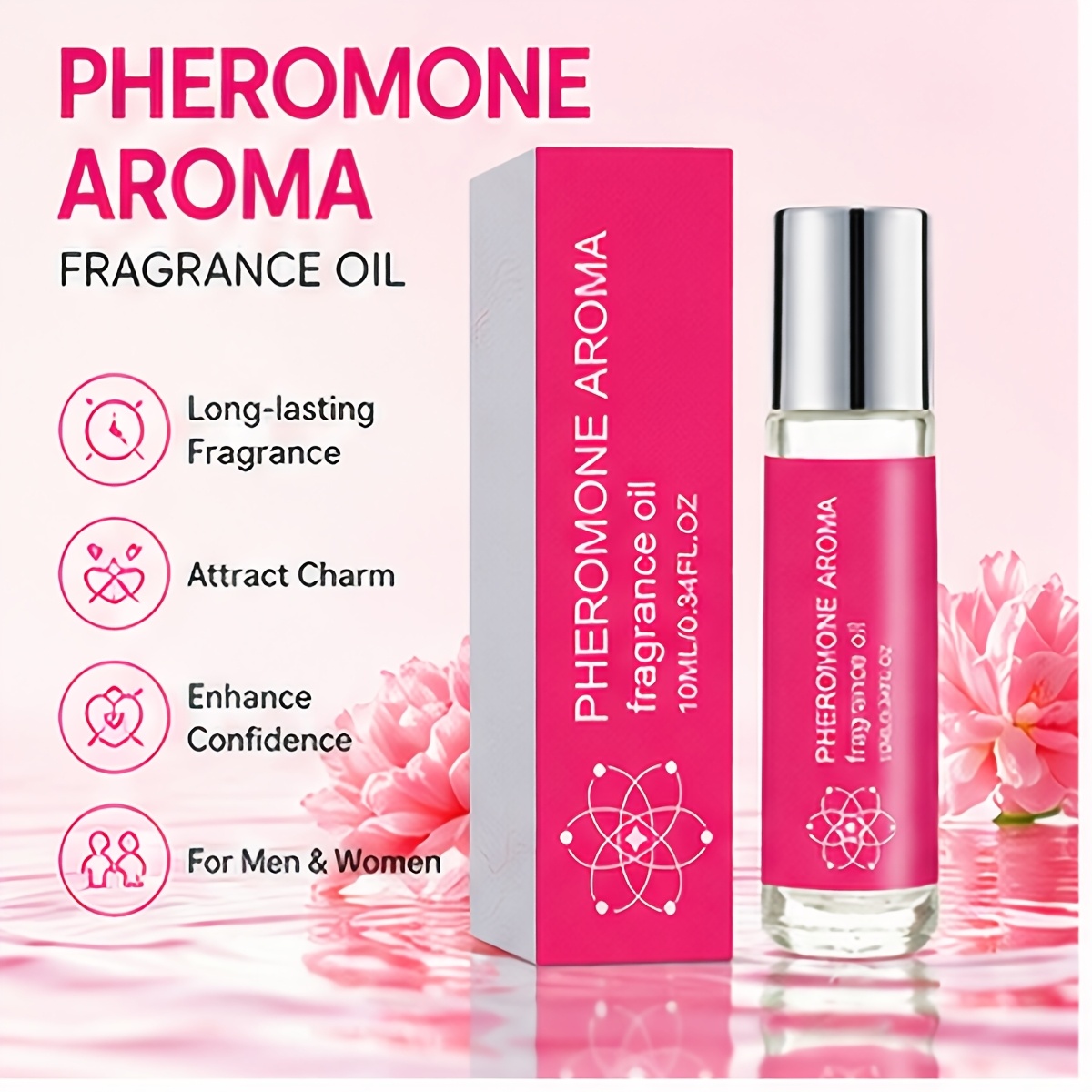 TEMU 10ml Perfume Oil Suitable For , Long-lasting Scent With Perfume, -free Perfume Oil, Portable Travel Fragrance For Wrist, Neck & Behind Ears,