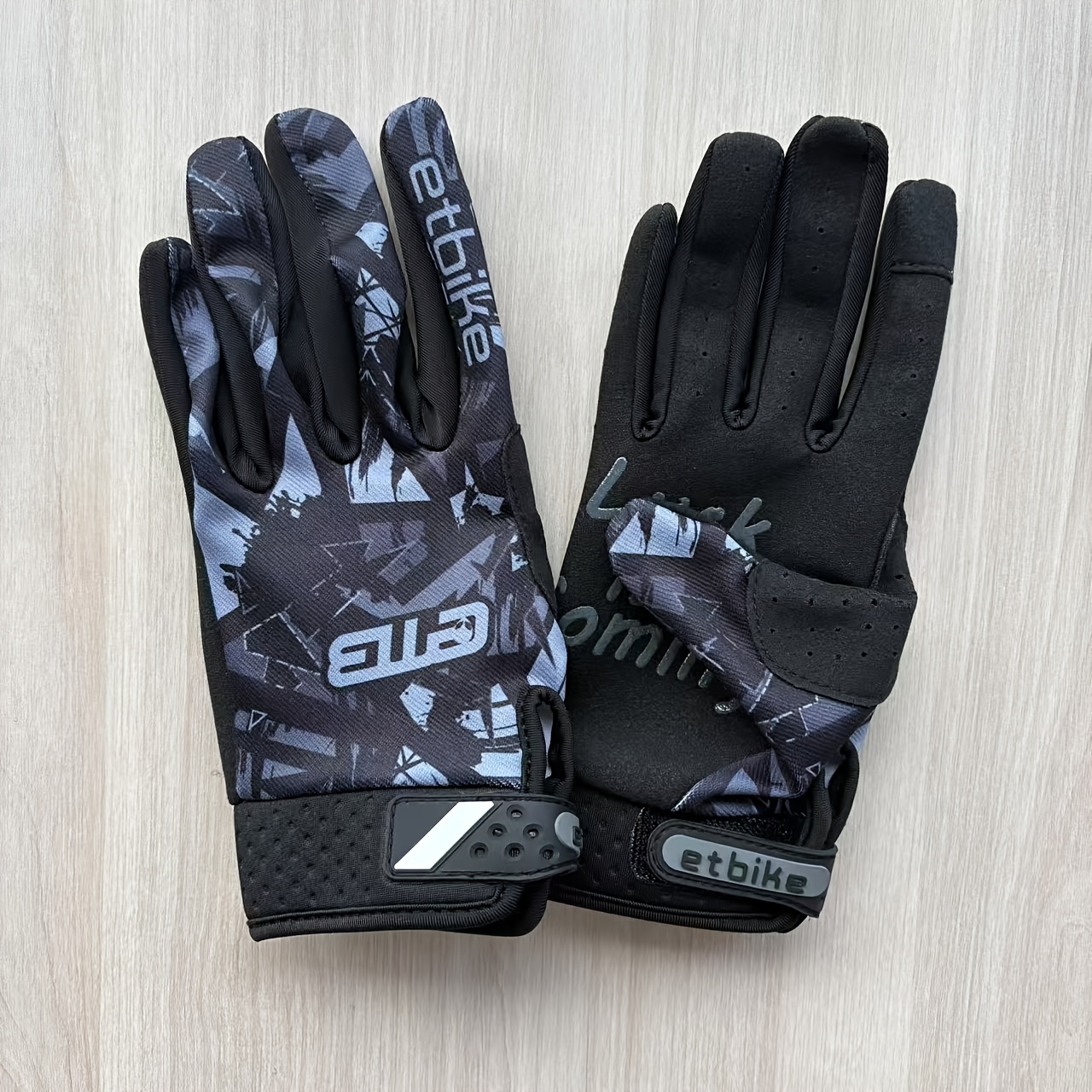 TEMU Guantes de ciclismo ETBIKE, estilo fino, para motocicletas, bicicletas de montaña de descenso, carreras de cross-country, bicicletas, etc.