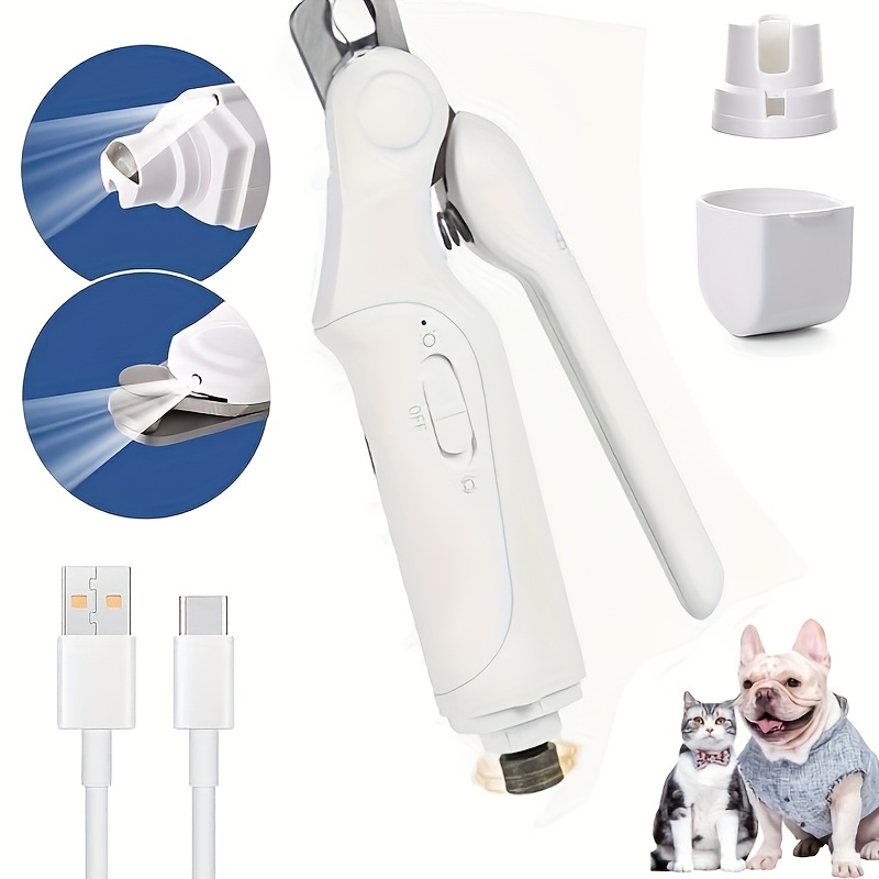 

2-in-1 Dog Nail Grinder & Clippers For All Dog Sizes - With Led Lights