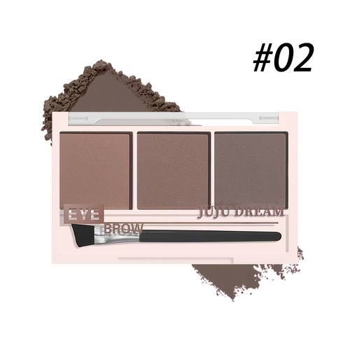 1pc three color eyebrow powder adaptive to brow shades effortless natural brows for daily flawless looks