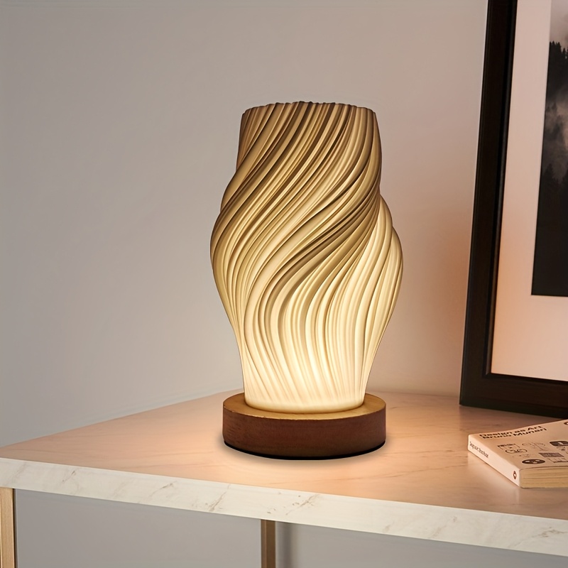 TEMU Lampe de bureau LED à commande tactile et intensité variable, design moderne et minimaliste avec trois modes d'éclairage, convient pour chambre,