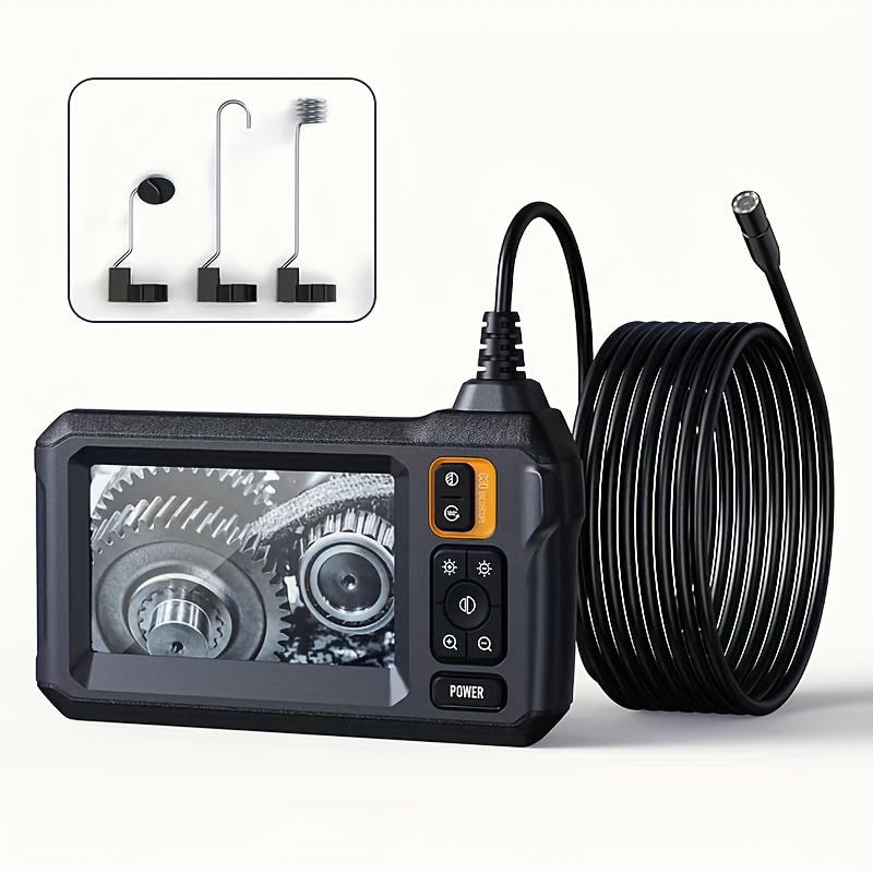 TEMU Hd Borescope Camera, Endoscope Lens With Light Camera, 4.3 Inch Camera Endoscope Camera, Endoscope With Light Camera, Endoscope 800p Hd