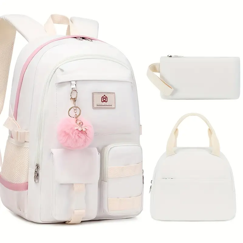 3pcs backpack women 15 6 inchbackpack set lunch bag pencil - Temu 3pcs backpack women 15 6 inchbackpack set lunch bag pencil - Temu