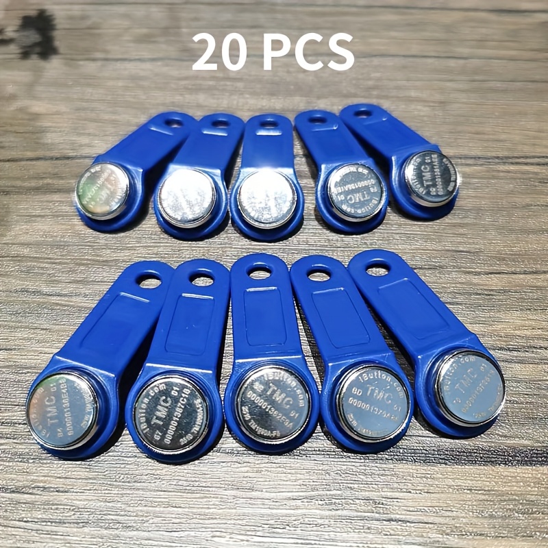 Rewritable iButton Key with Blue Fob & DS1990A-F5 Compatible