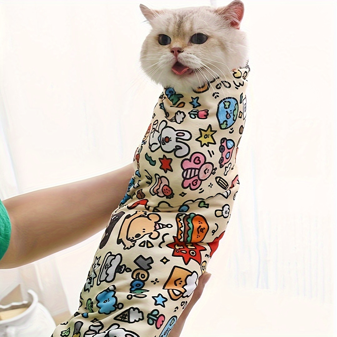 

1pc Cat , Fixation Cloth For Pet Grooming, -scratch, -run, Pet Trimming And Medication Assistance Tool