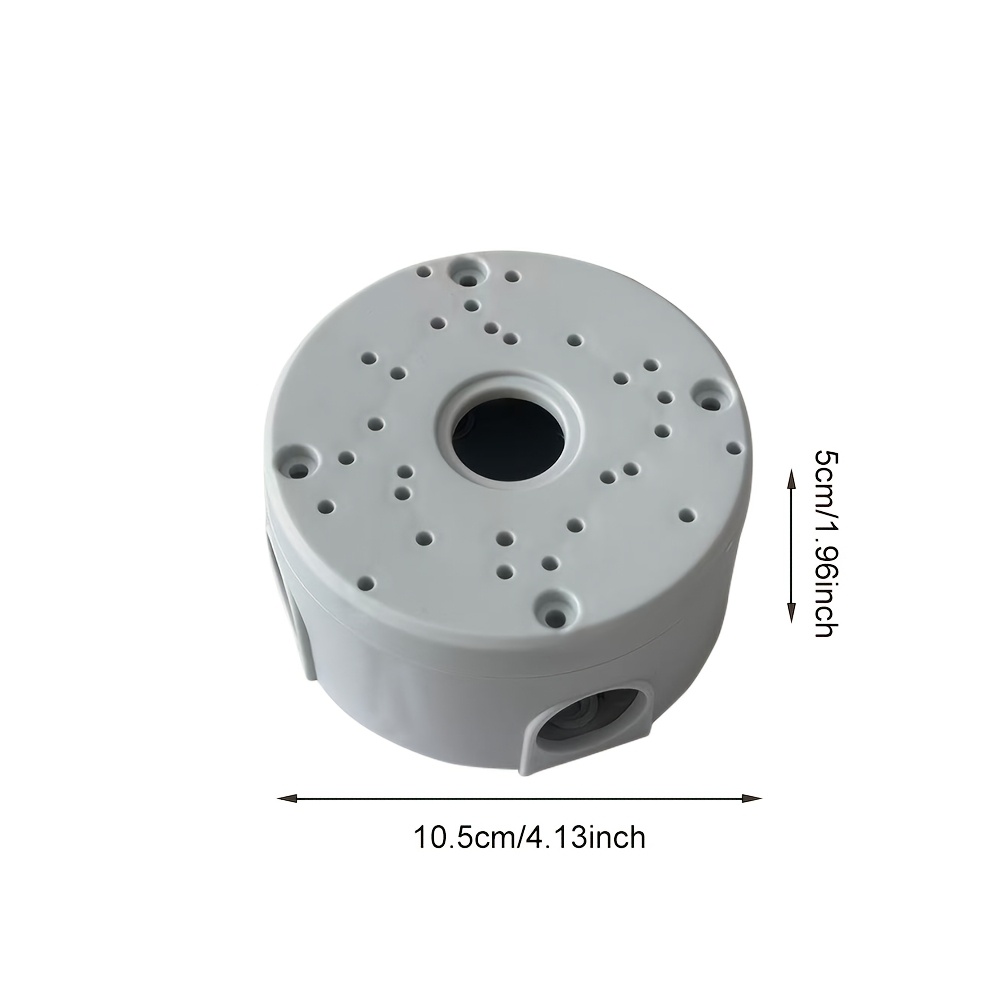 TEMU Staffa di montaggio a soffitto per telecamera a cupola 1 pz, base di sospensione per telecamera, piastra adattatrice in plastica, scatola per