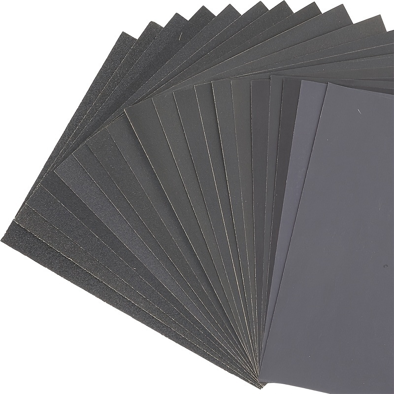 Image of 400/600/800/1000/1200/1500/2000/2500/3000 Grit Sandpaper, 5 Sheets Grit For A Total Of 45 Sheets. Suitable For Automotive Polishing, Metal Sanding, And Fine Finishing Of Wooden Furniture