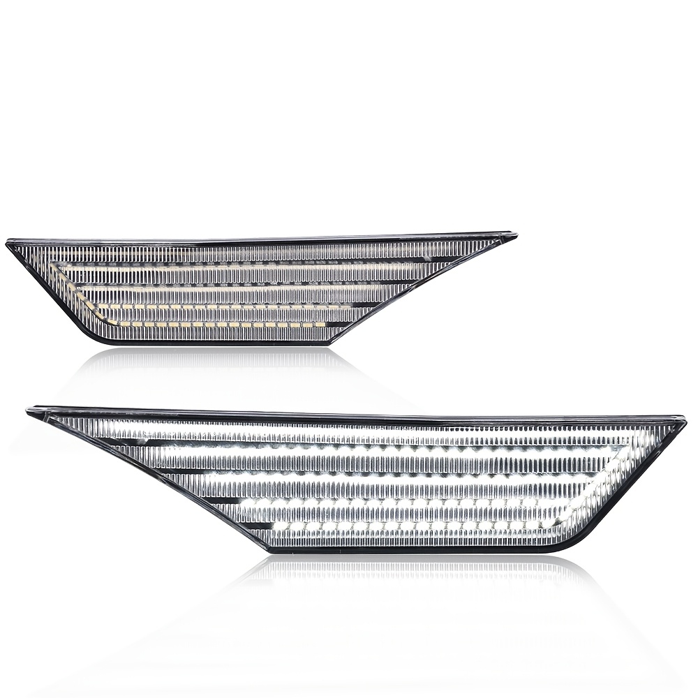 White Led Side Marker Lights Signal Lamp Fit For For 2016-21, Without Battery