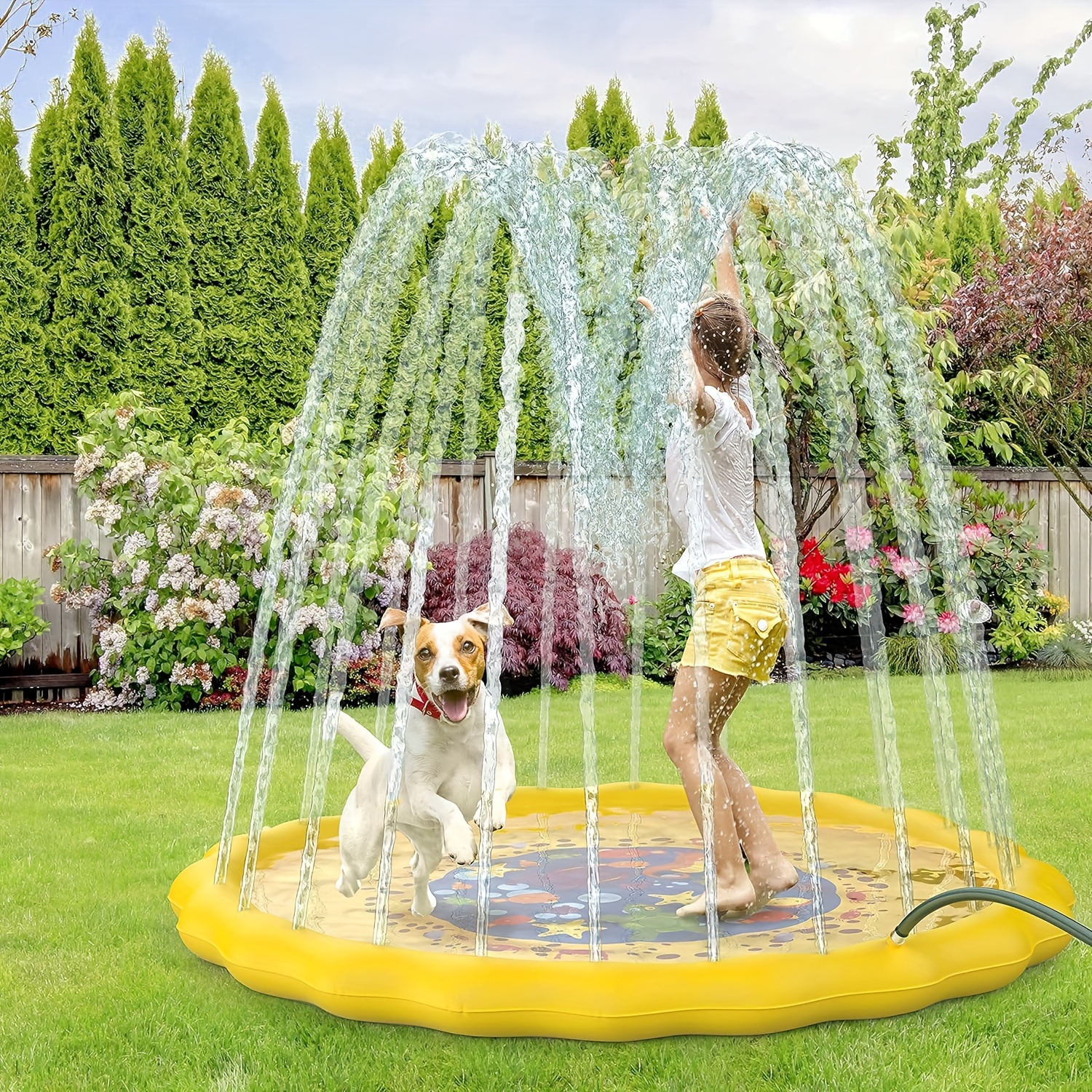 

Water Sprinkler Play Mat Outdoor Water Summer Toys Inflatable Pool For Boys Girls Outdoor Pool Toy With Beach Balls