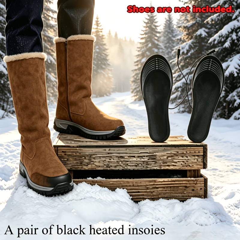 Image of New Usb-powered Heated Shoe Insoles, Made Of Soft, Comfortable, And Breathable Material. The, Keep Feet Warm. Full-foot Heating For . Supports Free Trimming To Shoe Types - For Halloween