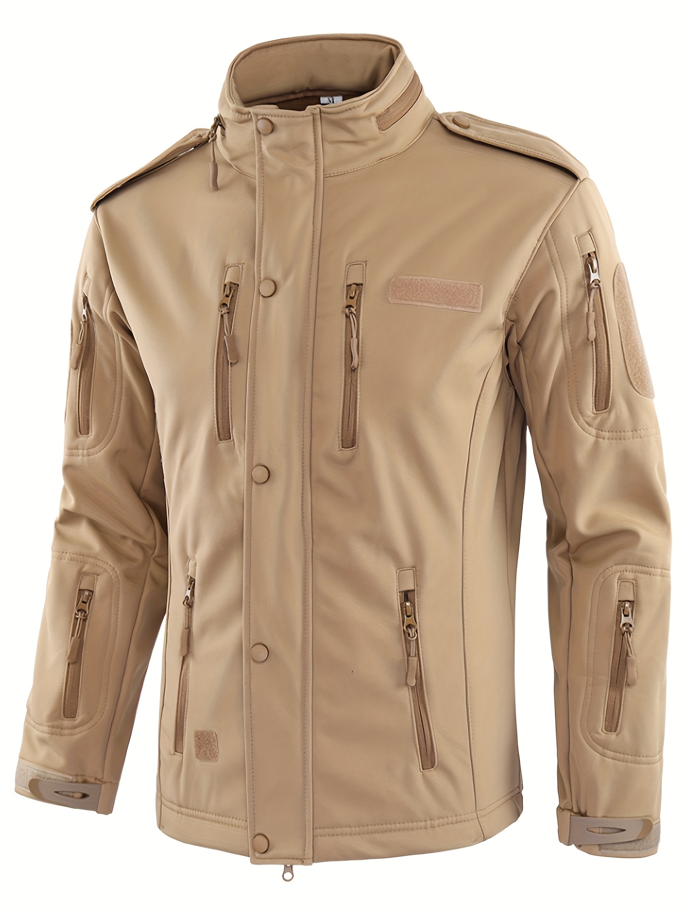Men's Outdoor Softshell Jacket with Multi-Pocket Design for Mountaineering