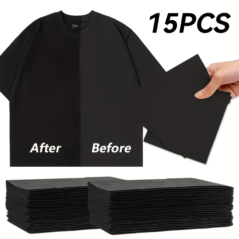 15 Black Color-enhancing Sheets | 91g/m², Designed For Faded Black Garments