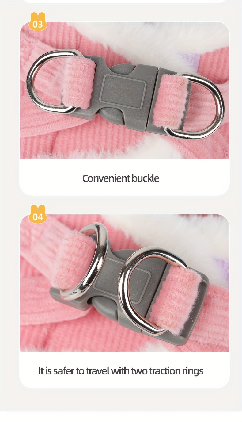 Chaleco Arnés para Gatos Cómodo y Reflectante con Correa - Suave, Cálido Poliéster en Rosa, Azul, Marrón | Ajustable, Accesorios Metálicos Duraderos para Paseos Nocturnos Seguros | Apta para la Mayoría de los Gatos, Arnés y Correa para Gatos