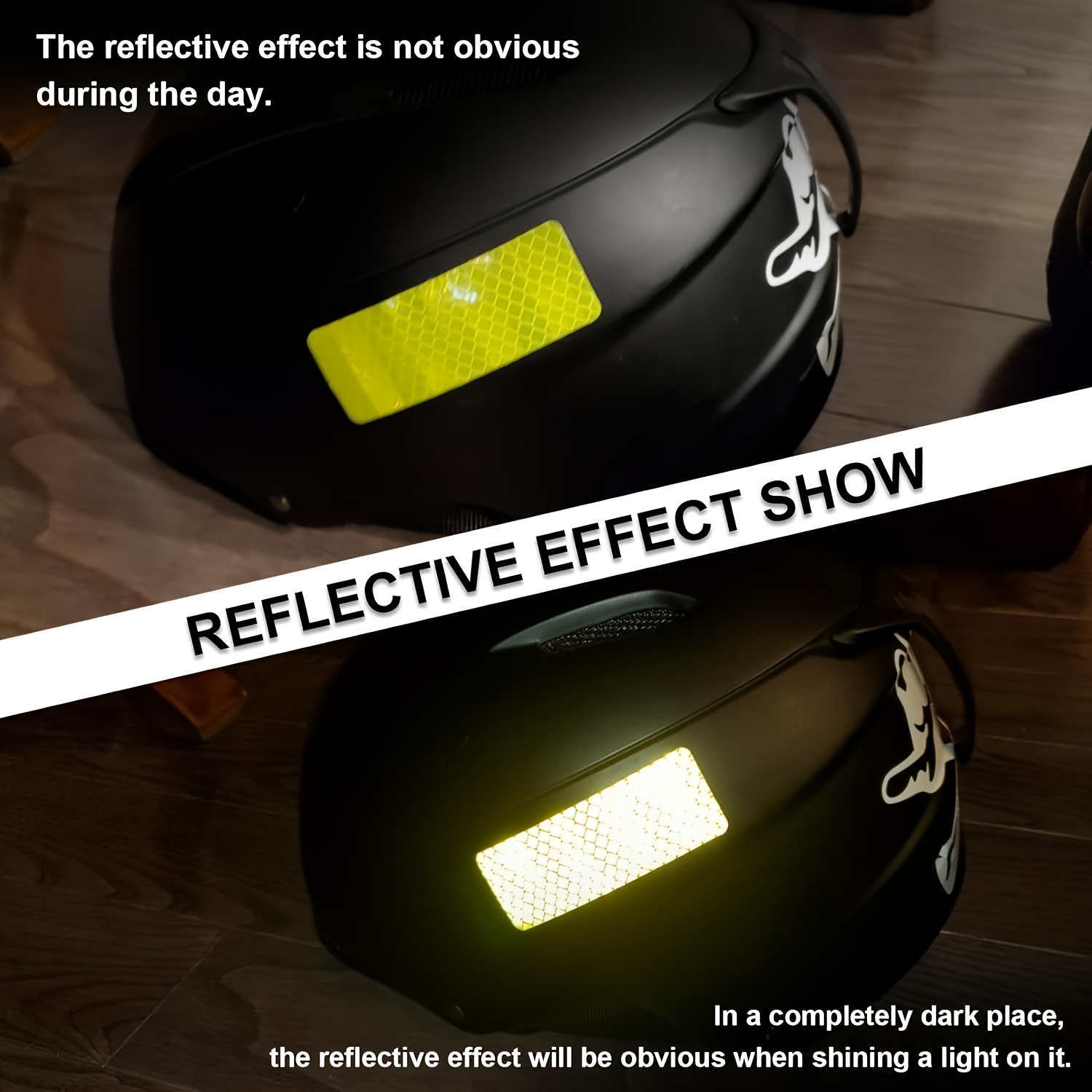 30pcs high visibility reflective safety stickers waterproof night visibility stickers suitable for cars motorcycles and bicycles size 1 18x3 25 inches details 3