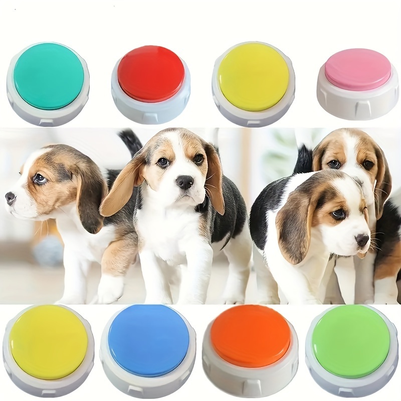 

1pc Assorted Color Pet Communication Buttons, Dog Training Buzzer, Recordable Talking Button Set, Interactive Voice Toy For Pets