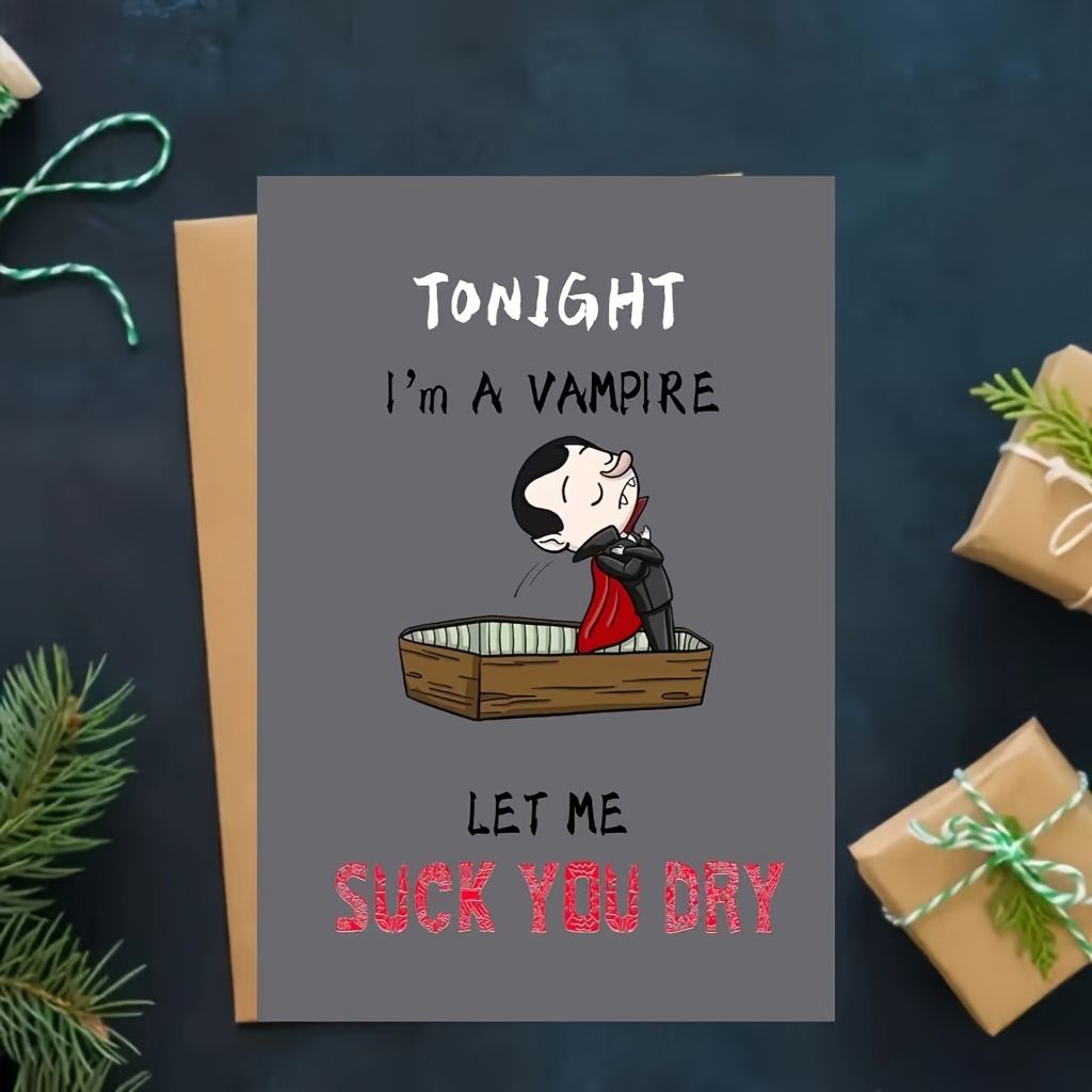 Hilarious 'let Dry' Halloween Greeting Card Perfect Temu