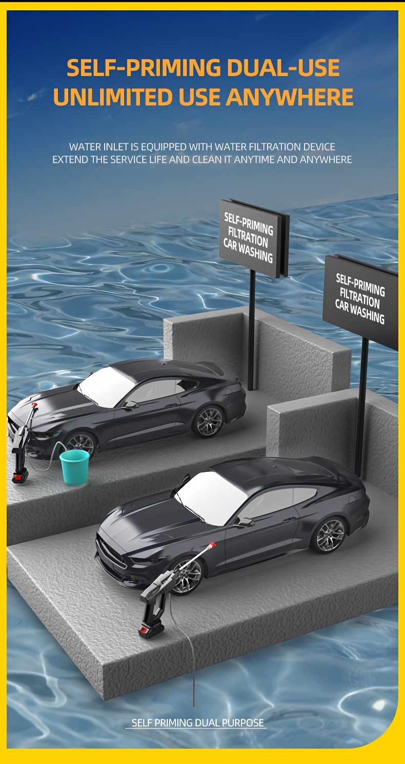 pressure washer foam cannon versatile high pressure car washer cordless high pressure water gun battery cordless car washer high pressure cleaner nozzles surface cleaner high pressure for vehicles gardens and bikesfor cleaning details 5