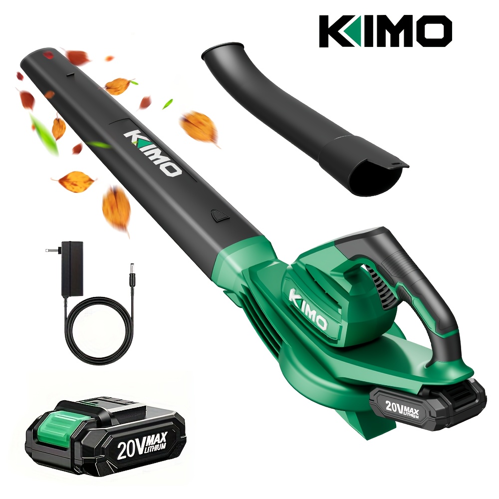 

Kimo 20v Cordless Leaf Blower - Lightweight, Rechargeable Battery-powered For Lawn & Patio , Includes Charger, Perfect Gift For All